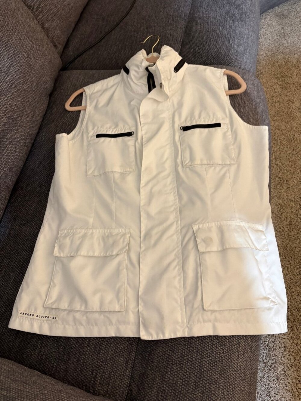 Lauren Ralph Lauren Crisp White Vest Size M
